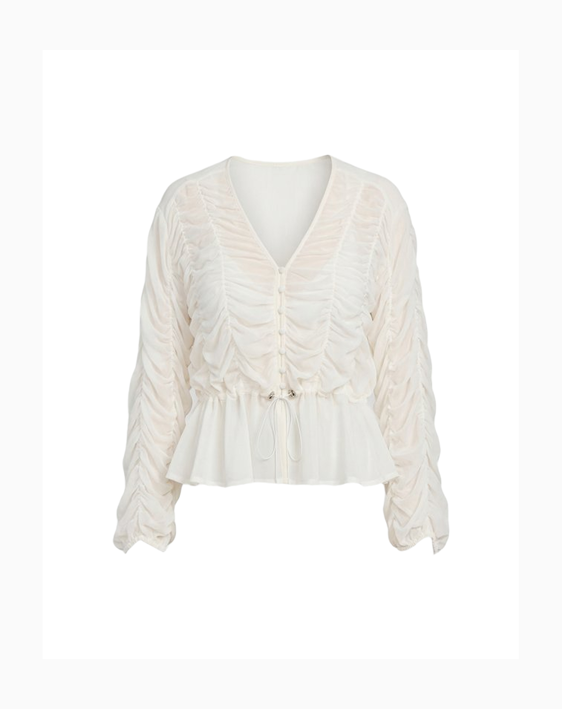 Свободная блуза со сборками