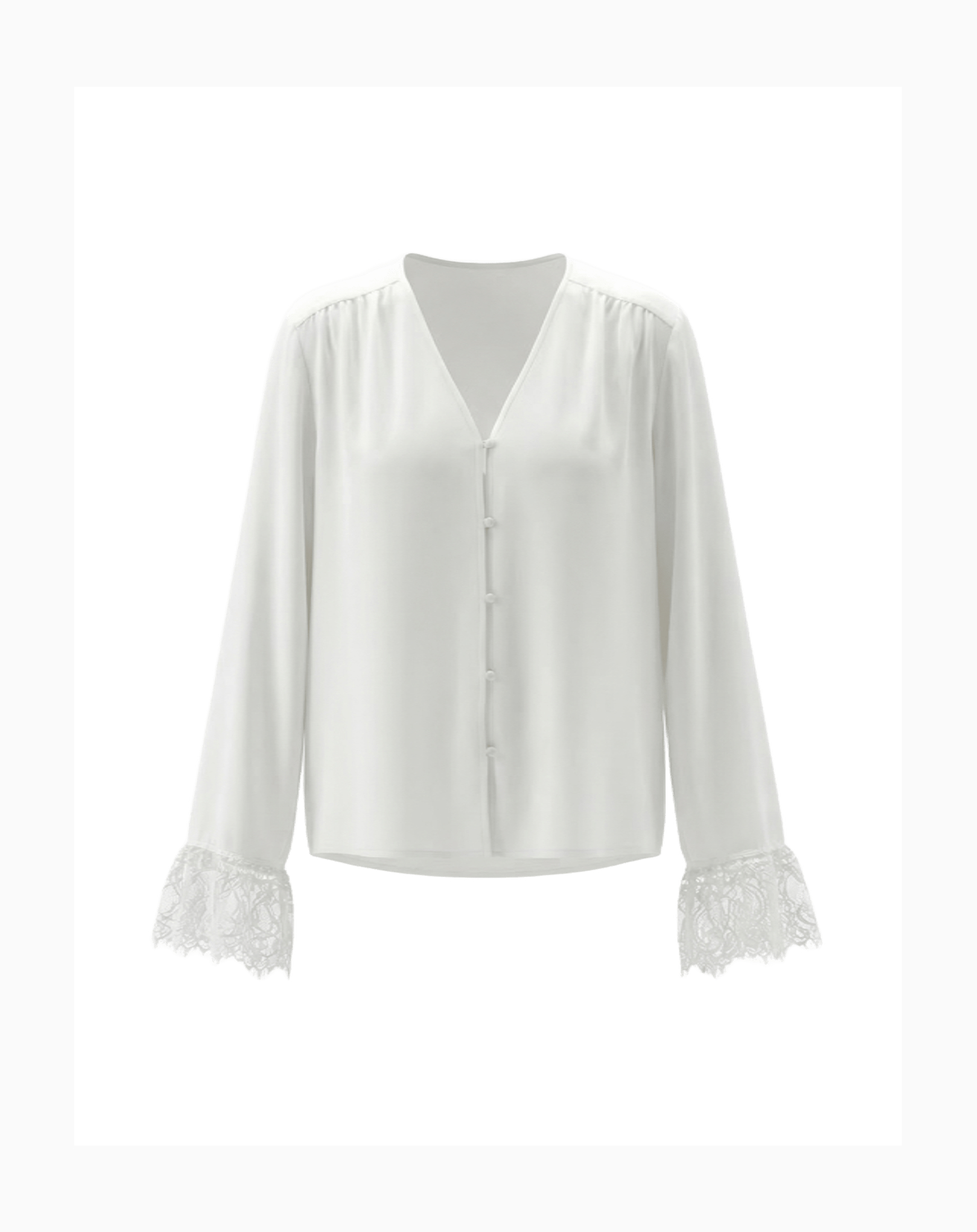 Свободная блуза с кружевом