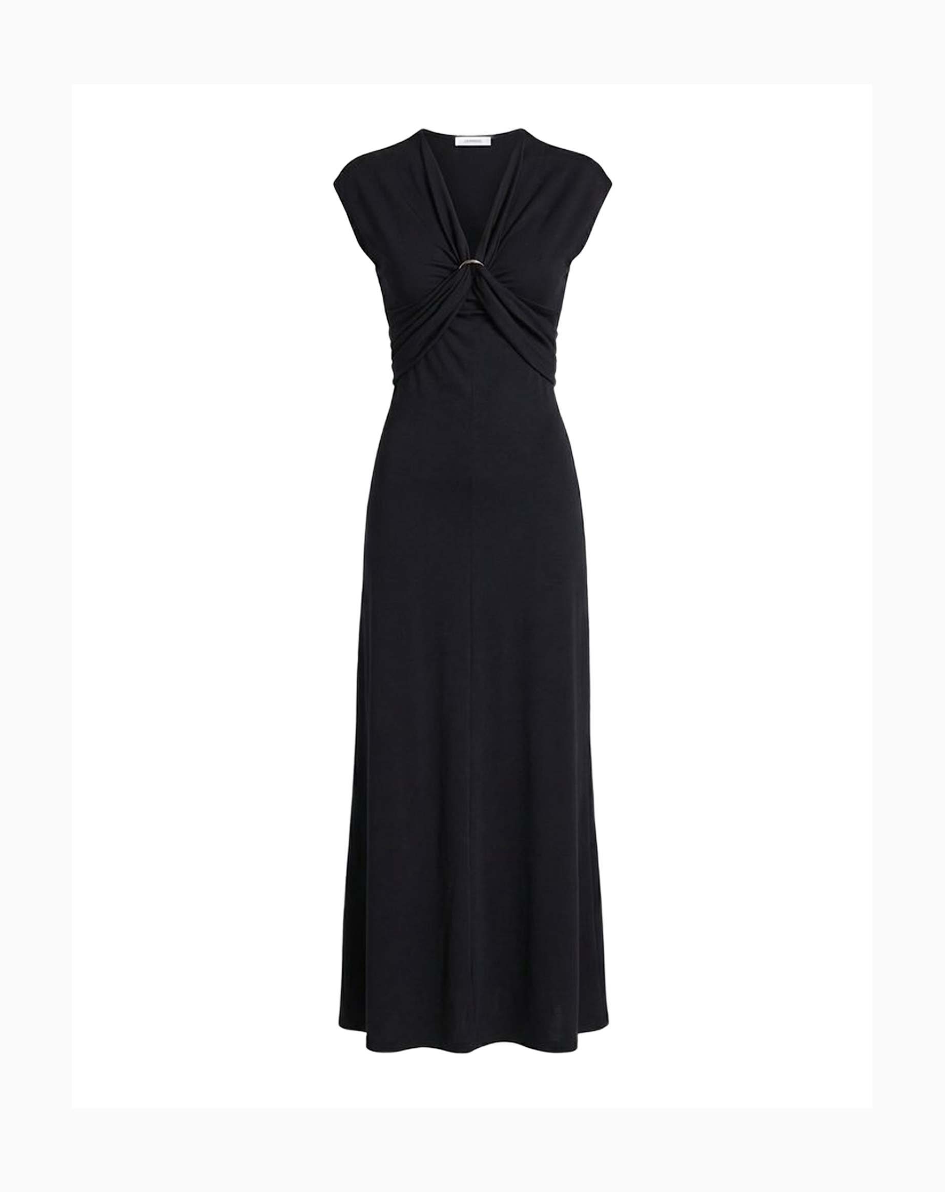 Платье миди из вискозы с пряжкой